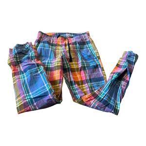 Old Navy Pink & Blue Plaid Pants Size XS